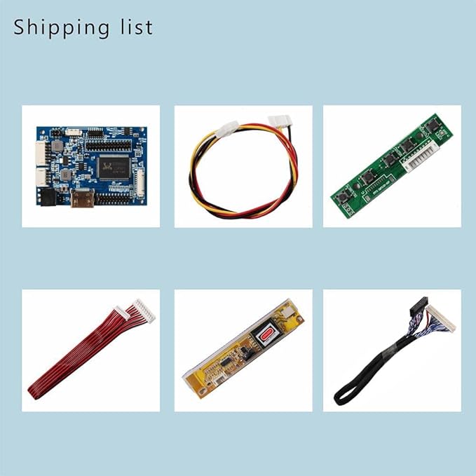 VSDISPLAY Audio LCD Controller Board Work for 14.1 15.4 Inch 1280x800 B154EW01 B154EW02 LP154W01 LTN154AT07 LTN154X3-L01 LP154WX4 LTN140W2-L01 LVDS 30 Pin Interface 1CCFL Backlight LCD Screen