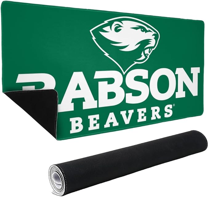 Babson College Primary Logo Large Gaming Mouse Pad Desk Mat with Stitched Edges Non-Slip Base for Gamer Home and Office 31.5 x 15.7