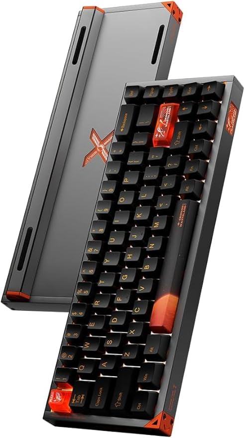 Defender 68 PC Gaming Keyboard Wired 0.01mm Precision Magnetic Switch Hot Swappable PBT Keycaps RGB 128K Polling Rate IP57 Full Aluminum CNC Housing Compatible with PC/Mac(Gray)