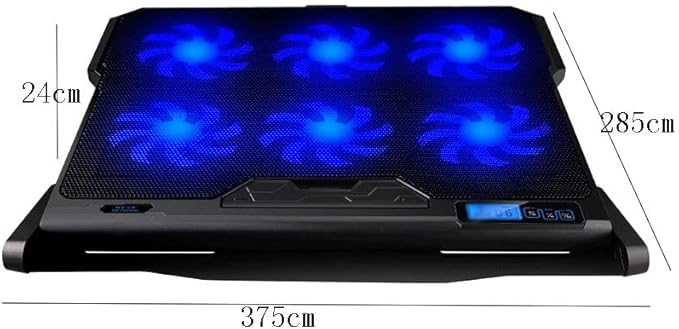 Laptop Cooling Pad Laptop Cooler with 6 Quiet Fans for 17 Inch Laptop Cooling Fan Stand Portable Ultra Slim USB Powered Gaming Laptop Cooling Pad