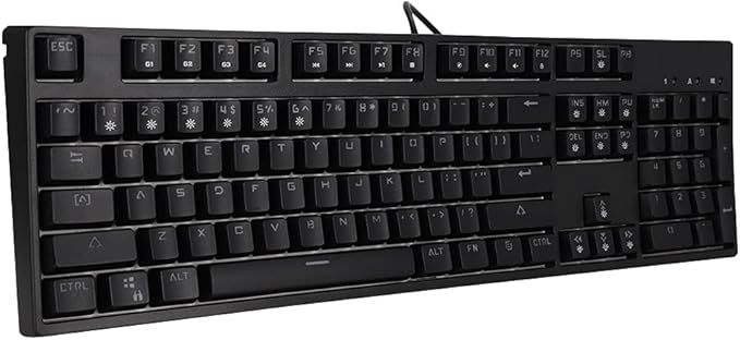 Rainbow Backlit Wired Gaming Keyboard M-8 104 Keys Rainbow Backlight Mechanical Wired Computer Keyboard Game Office