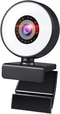 Web Camera Webcam 4K Mini Web Camera for PC Computer Laptop with Microphone Auto Focus Light Video Webcam 1080P 2K Live Web Cam Accessories for Gaming Video Calling Recording