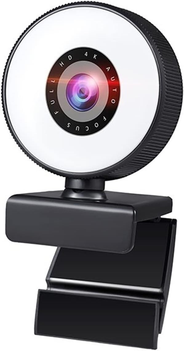 Web Camera Webcam 4K Mini Web Camera for PC Computer Laptop with Microphone Auto Focus Light Video Webcam 1080P 2K Live Web Cam Accessories for Gaming Video Calling Recording