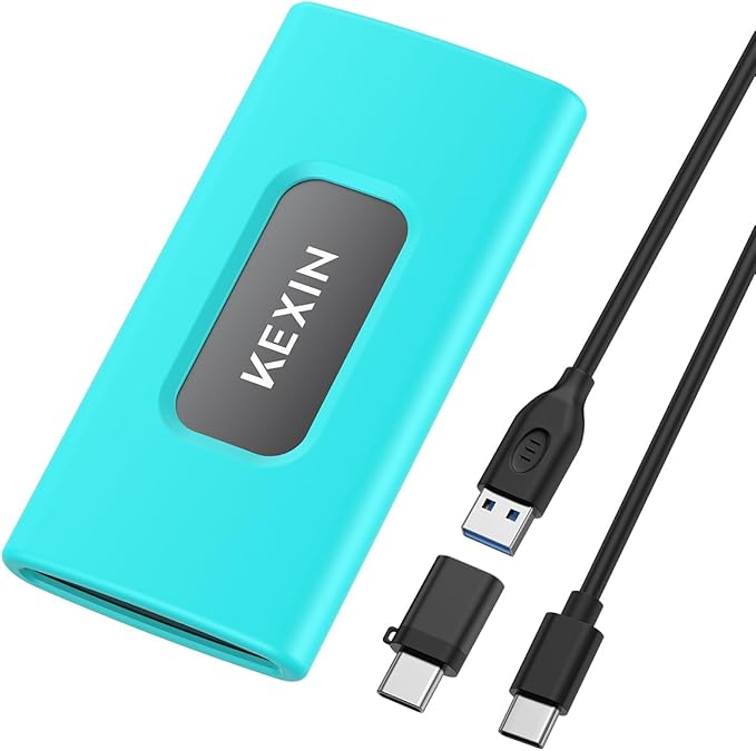 KEXIN 512GB External SSD Hard Drive USB 3.1 Type-c Portable Solid State Drive 512G up to 1050MB/s for PC Mac Android Game Console and More