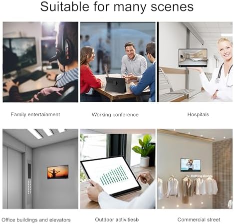 16in Portable Monitor 2560x1600 HDR Ultra Thin Display 178° Full View Support Phone Projection Mirror Screen Usage External Touchscreen for Phone Computer Gaming
