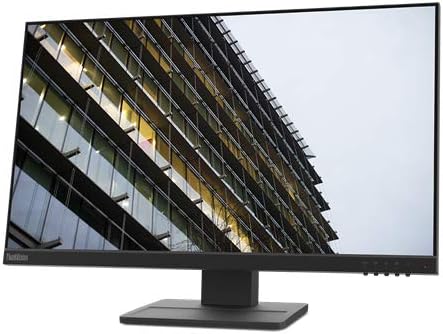 Lenovo ThinkVision E24-20 23.8 Full HD WLED LCD Monitor - 16:9 - Raven Black - 24 Class - in-Plane Switching (IPS) Technology - 1920 x 1080-16.7 Million Colors - 250 Nit - 14 ms - 60 Hz