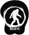 Mousepad Believe Bigfoot Sasquatch Ergonomic Wrist Support Non-Slip Base Mouse Mat with Wrist Rest Computer Mousemat for Desk Work Accessories Pad