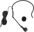 Headworn Microphone with Dynamic Transducer for HiFi Sound 5m Long Cable Earhook Microphone with 6.35mm Jack for Karaoke Systems Lecturers and Presenters