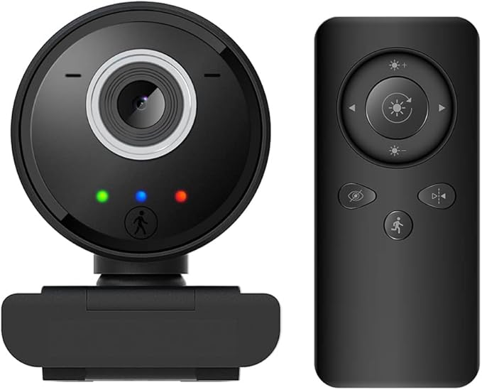 Smart Camera with Remote Control 1080P for PC Computer Laptop Video Webcam with Microphone