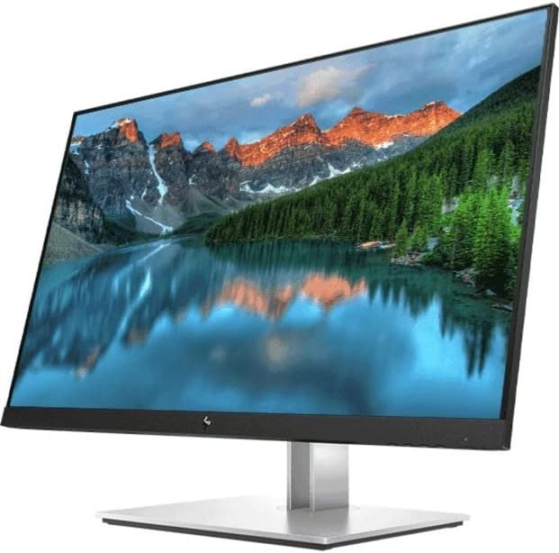 HP EliteDisplay E27 G4 27 Inch IPS LED Backlit Monitor FHD 1920 x 1080 Blue Light Filter HDMI VGA DisplayPort Black