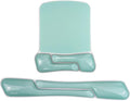 MOSISO Gel Wrist Rest Support for Mouse Pad&ampKeyboard Set Irregular Rectangular Ergonomic Mousepad Keyboard Pad Non-Slip Soft Cooling Gel Easy Typing Mat for Computer Laptop Home/Office Green
