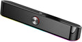 Computer Speakers Dynamic RGB Computer Sound Bar 3.5mm Aux-in Connection USB Powered Computer Speakers for Desktop PC Laptop Tablets