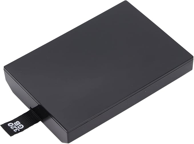POCREATION Hard Drive 320Gb Portable for 360 Console B3Qpuhto More Space Portable Hårddisk for 360 Console More Space for Entertainment Made of Abs Material Black Downloadable Games and Demos