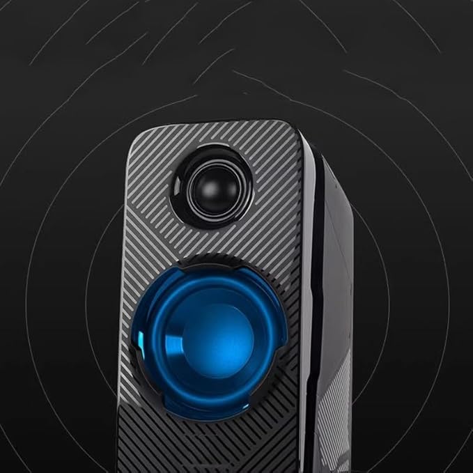 JSEIAJB Game Speaker Computer Audio Dazzling Light Effect Esports Desktop 2.0 Audio Home Computer Audio