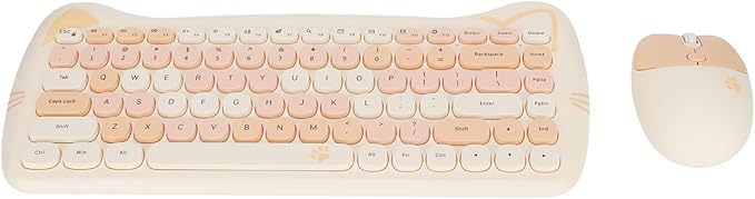 Cute Cat S Keyboard and Combo with Low Power Technology Ideal for Gaming and Use (#3)
