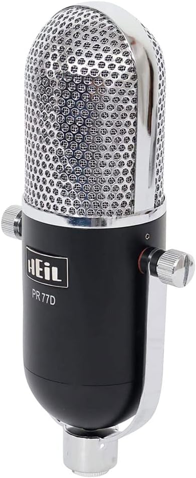 Heil Sound PR77DBK Award Winning Dynamic Microphone - Podcast Microphone Streaming Microphone and Recording Microphone
