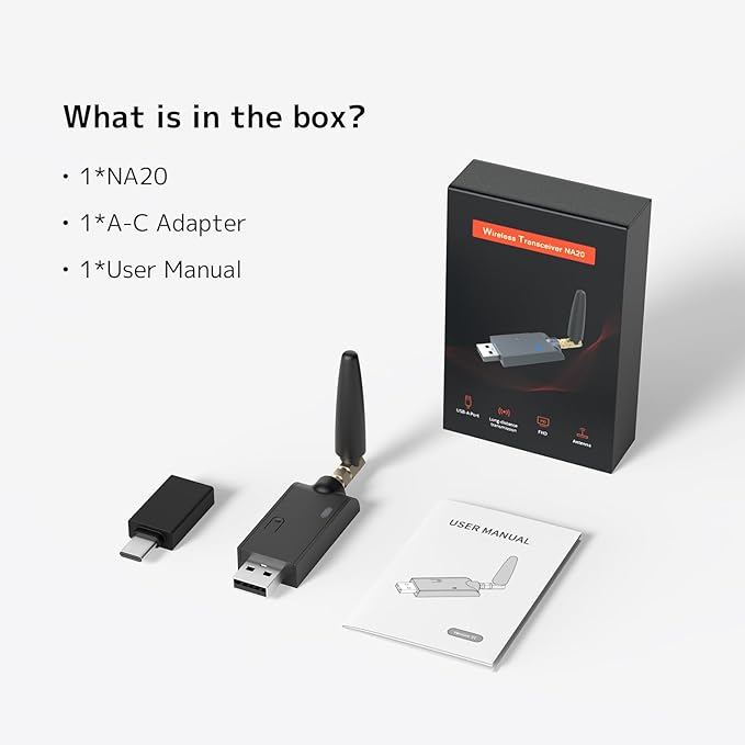 NEARITY NA20 WiFi Adapter for 360 Alien 2.4G Transceiver Plug and Play for PC Desktop/Laptop/Smartboard