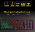 Gaming Keyboard Wired Mechanical Keyboards RGB Backlit USB 104 Keycaps Computer Game Ergonomic Russian Keyboards