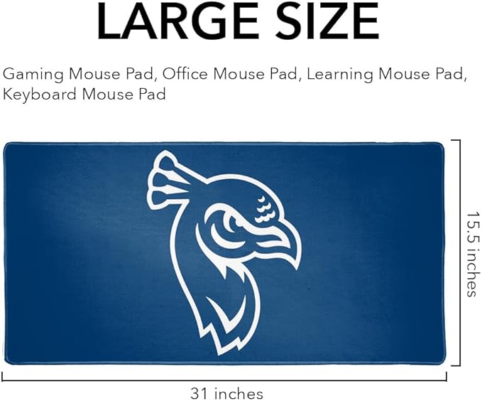 Saint Peters University Primary Logo Large Gaming Mouse Pad Desk Mat with Stitched Edges Non-Slip Base for Gamer Home and Office 31.5 x 15.7