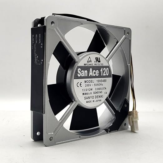 DEMICRATE SANYO 109S488 200V 0.07/0.08A 12025 12CM Aluminum Frame Cooling Fan