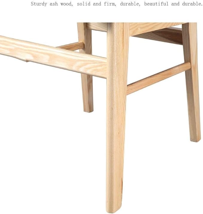 Office Chair Gaming Chair Computer Chair Dining Chair Slipcovers Balcony Chair Solid Wood Backrest Chair Home Leisure Study Chair Bearing Weight 130kg (Color : Wood Color Size : 464875cm)