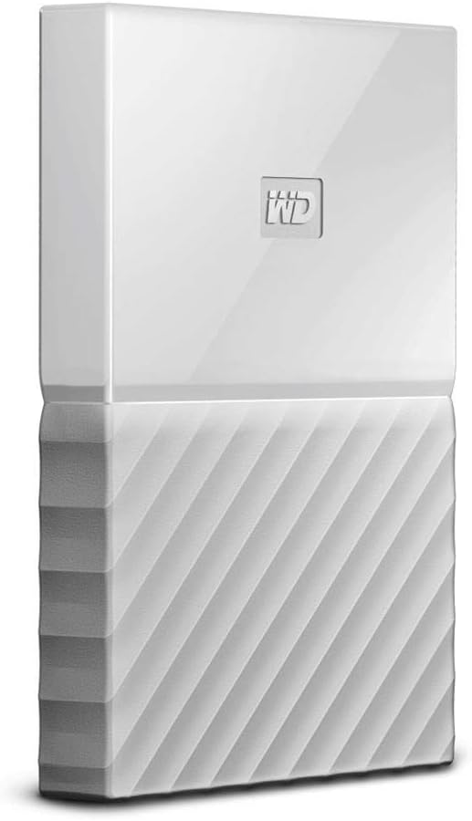 WD 2TB White My Passport Portable External Hard Drive - USB 3.0 - WDBS4B0020BWT-WESN