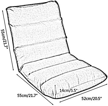 BTZHY Floor Chair Floor Chair Ergonomic Floor Sofa Removable and Washable Foldable Floor Chair 5 Positions Free Single Adjustment Bay Window Sofa for Balcony Bay Window (Color : White)