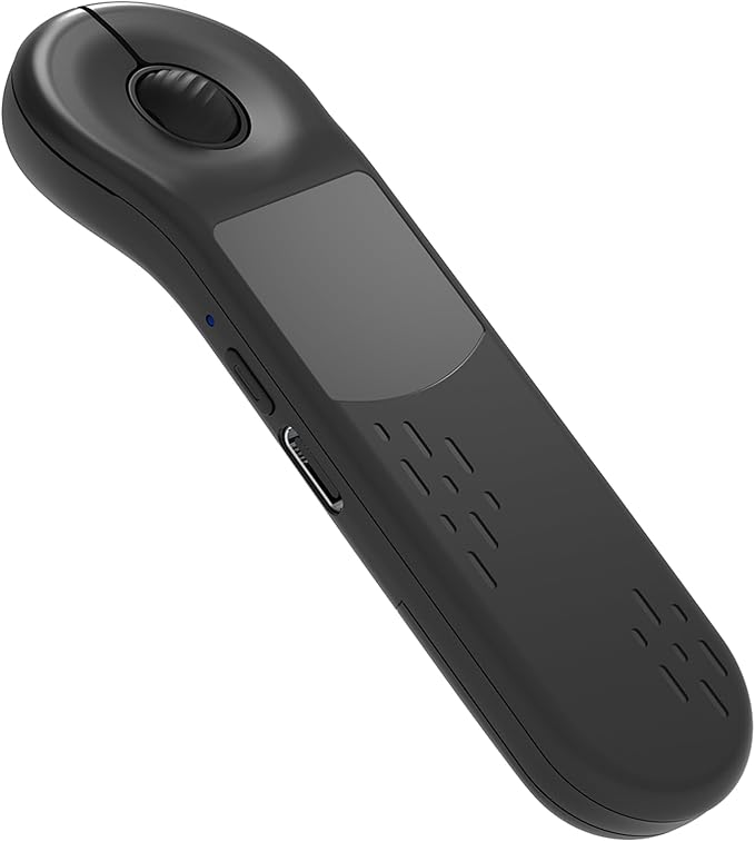 Air Mouse Bluetooth Presenter with Touchpad for PC/iOS/Android Rechargeable Remote Control for PowerPoint/Keynote/TikTok/Camera/Kindle App (Black)