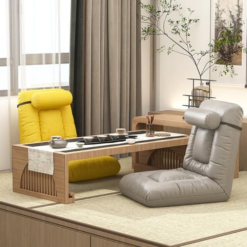 Floor Chair Floor Chair with Backrest Foldable Floor Chair Adult Foldable Floor Lazy Sofa Lazy Sofa Meditation Chair Window Chair Foldable Floor Gaming Chair for Living Room (/Beige)