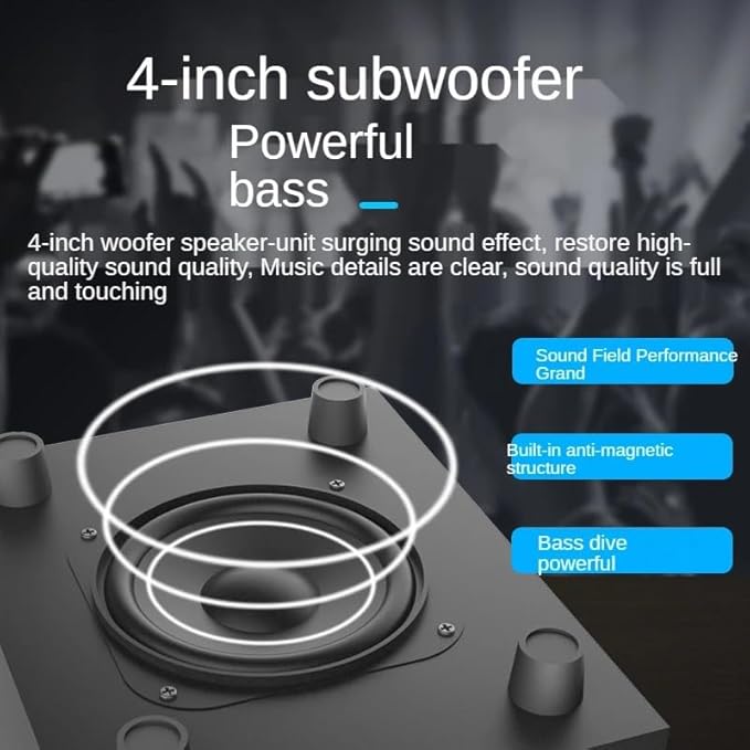 Multimedia Active Subwoofer Audio Card Computer Speakers Desktop Subwoofer
