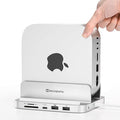 Minisopuru MINI218B PRO Mac mini M4 Dock with 8TB M.2 NVMe SSD Enclosure10Gbps USB C/A Mac mini M4 Accessories 8 in 1 All Aluminum Vertical Stand USB C Hub for Mac mini M4/M4 Pro 2024