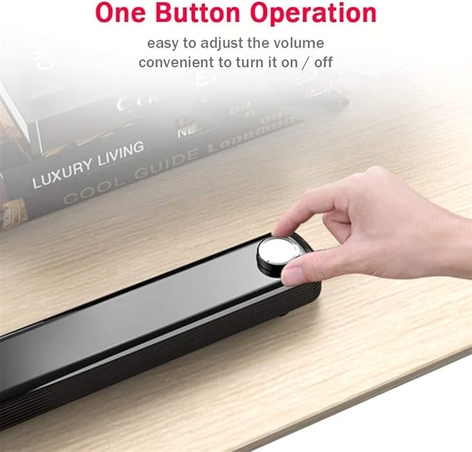 Computer Speakers Computer Sound Bar USB Powered PC Speakers 3.5mm Aux-in Computer Speakers for PC or Laptop (Color : Black)