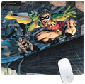 Skinit Medium Gaming Mouse Pad - Officially Licensed Batman and Robin Design with Stitched Edges Waterproof Non-Slip Rubber Base Desk Mat for Keyboard &amp Mouse 17.7 x 15.75 inches