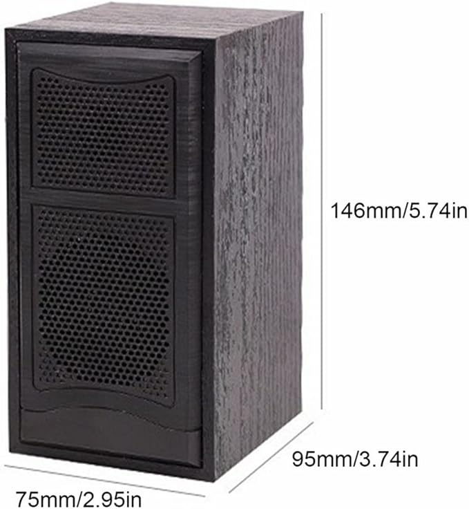 Computer Stereo Wooden Computer Speakers Natural Wood Enclosure Desktop Speaker USB Powered Laptop Speaker Wood Multimedia Loudspeakers (Color : Brown) (Brown)