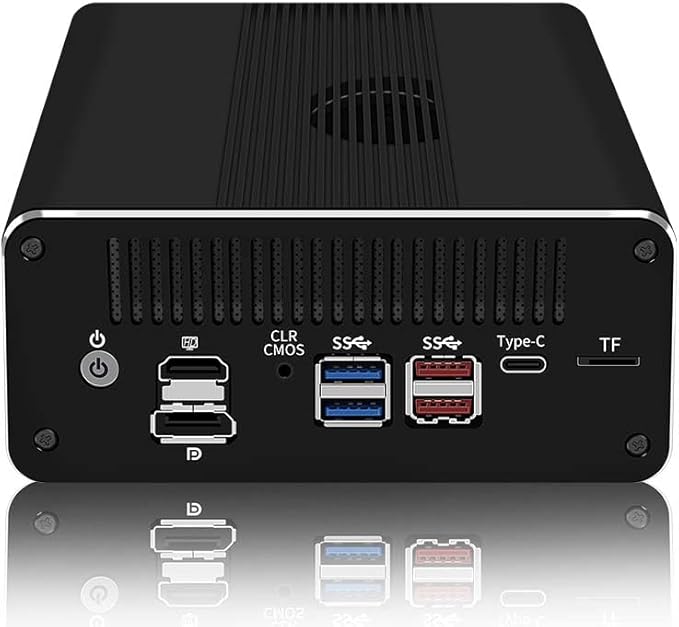 CWWK Firewall Appliance Mini PC13th Intel U300(up to 4.4GHz)6*Intel i226-V 2.5G Ethernet ports 5-core soft routing 2*USB3.2|1*TF slot|2*SATA|1*M.2 NVMe x4|triple display mini host32G RAM 512G SSD.