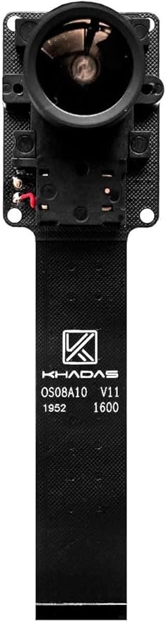 Khadas OS08A10 8 megapixel HDR Camera Module MIPI-CSI Interface with Flexible FPC Cable M12 Interchangeable Lens 4 Channels 160 Degrees Perspective Applications for Robot Vision.