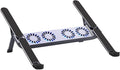 Foldable Laptop Cooling Pad with Quiet Fan and Adjustable Stand for 10-17inch Tablets Aluminum Alloy Design Foldable Computer Cooling Base