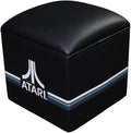 Alan-1 Atari Pong Stool – Retro Gaming Cube Seat with Iconic Atari Logo Padded Top &amp Black Upholstery | Perfect for Game Rooms Arcades Coffee Tables &amp Collectors