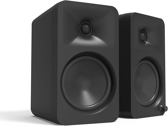 Kanto ORA4MB Pro Audio Bluetooth Desktop Speakers - Matte Black Pair with 3 Year Amber Protection Plan (2024)