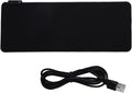 RGB LED Pad with USB Interface Thicken Rubber Gaming Mat 7 Color Breathing n Slip PC Laptop Notebook Computer