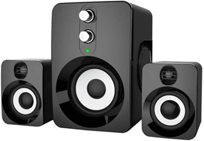 JSEIAJB Diaphragm Speaker Computer Universal 2.1 Bass Speakers Desktop Audio Computer Speaker(D)