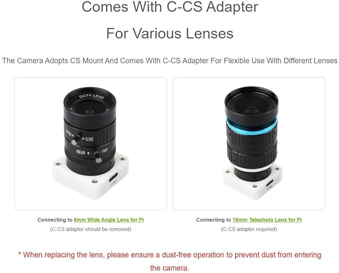 IMX577 12MP USB Camera (B) 3840 × 3024 Resolution Plug and Play 12MP high-Resolution USB2.0 Type-C Port Supports C/CS Lenses