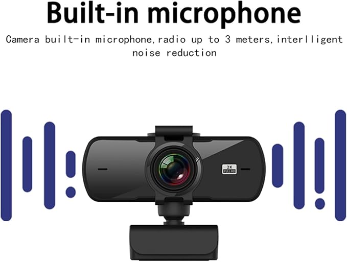 Webcam 1080P 2K HD Computer Web Cam PC Camera with Microphone USB Plug and Play Video Calling Conference Work PC Gamer Webcast for Business Meetings (Color : PC5)