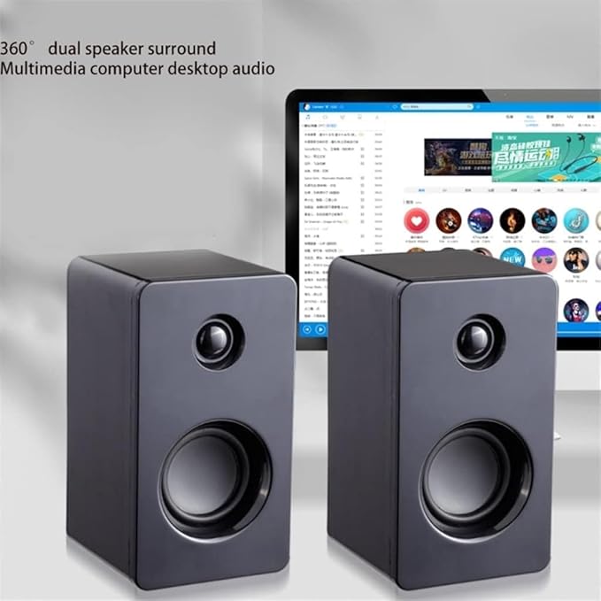 Computer Speakers for Desktop USB Computer Speaker Laptop Speaker with Stereo Sound &amp Enhanced Bass Portable Mini Sound Bar for PCs Desktop