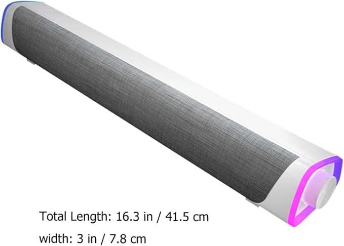 Surround Soundbar with Dual Speakers for Desktop Home Office Use Wired Music Player with Stylish Design and Outstanding Sound Quality Compatible with Computers and Devices