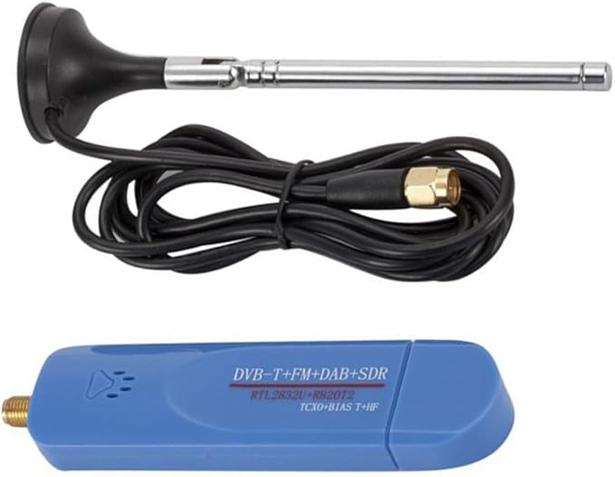 USB 2.0 Software Defined Radio Tuner Receiver 500KHz-1.7GHz RTL2832U R860 TCXO With SM-A Antenna For DVB-T DAB FM ADS-B Aviation Band(Only the host)