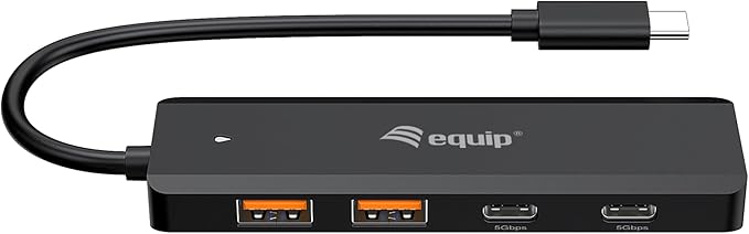 Equip 128966 USB-C 4-Port USB 3.2 Gen 2 (10Gbps) Hub USB-C x 2 USB-A x 2