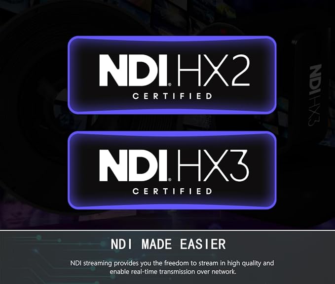 AVKANS AI Auto Tracking NDI 6 Camera 20X Live Streaming HDMI SDI USB3.0 Live Streaming PTZ Camera for Church Worship and Event Budget Facebook YouTube Livestream Camera (NDI HX2 &amp NDI HX3)