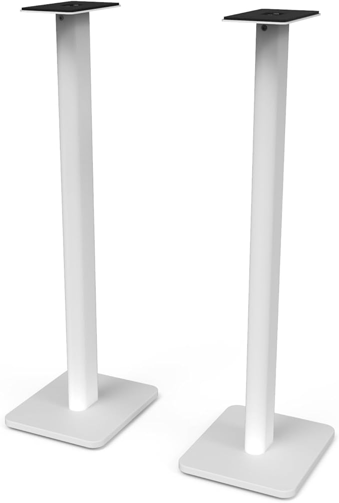Kanto REN Blue Bluetooth Powered Bookshelf Speakers - Matte Blue Pair SP32PLW 32 Fixed-Height Stands for Bookshelf Speakers - White Pair (2024)