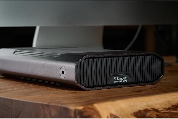 SanDisk Professional 18TB G-Drive Enterprise-Class External Desktop Hard Drive - 7200RPM Ultrastar HDD Inside USB-C (10Gbps) USB 3.2 Gen 2 Mac Ready - SDPHF1A-018T-NBAAD
